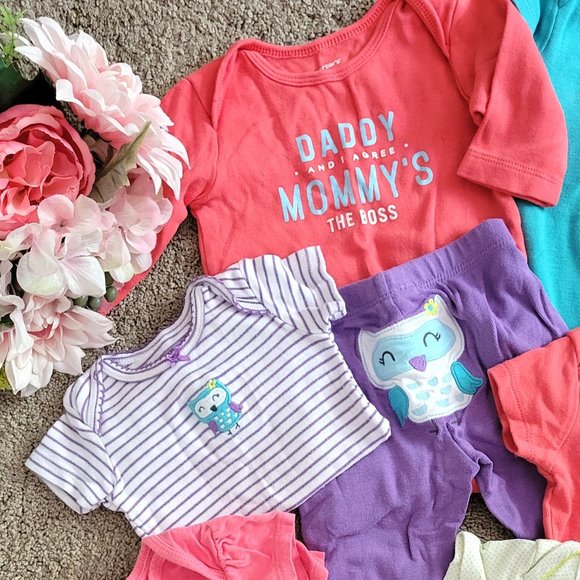 Carters girls 10-piece bundle 3-month - Picture 2 of 10